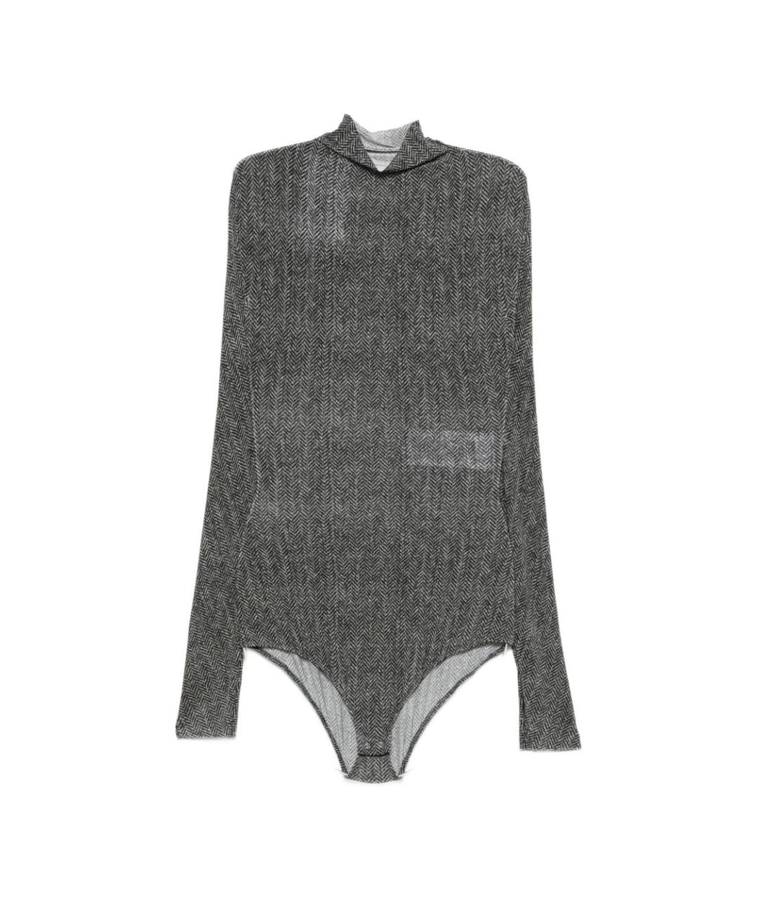 MAISON MARGIELA Серое вискозное боди, фото 1