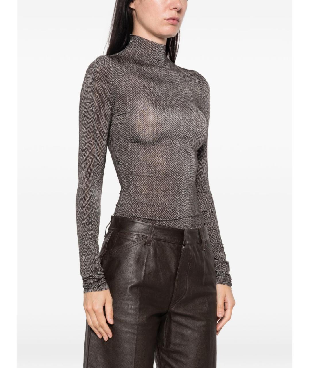 MAISON MARGIELA Серое вискозное боди, фото 3