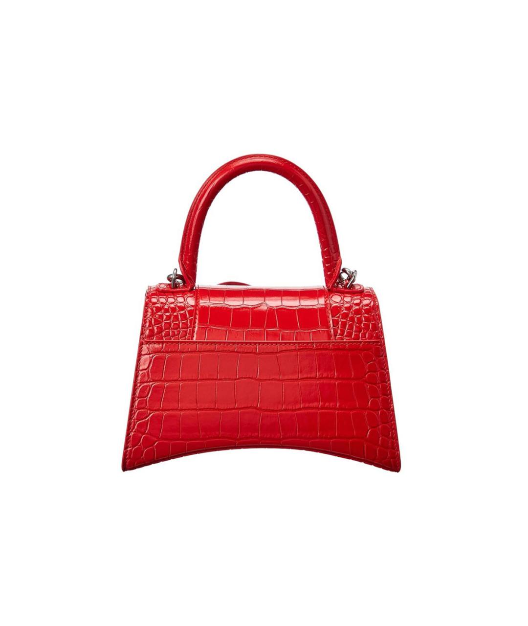 BALENCIAGA Красная кожаная сумка через плечо, фото 3