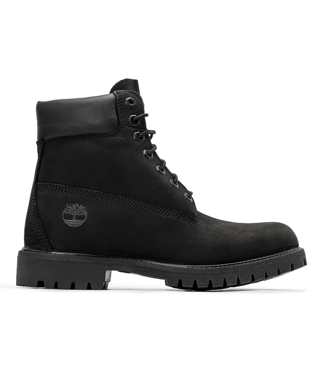 TIMBERLAND Черные нубуковые высокие ботинки, фото 1