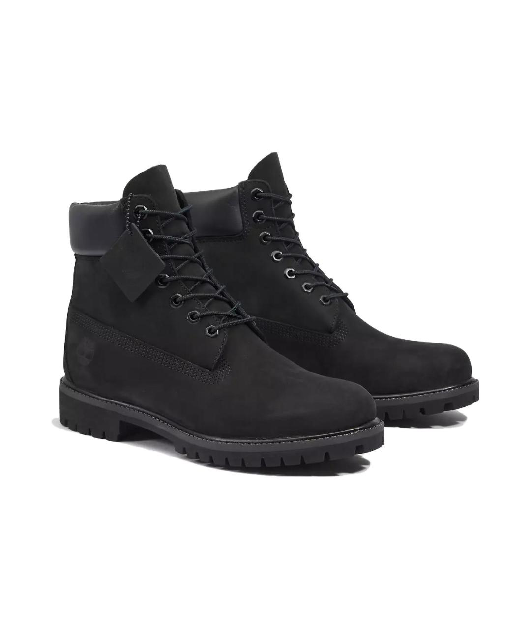 TIMBERLAND Черные нубуковые высокие ботинки, фото 3