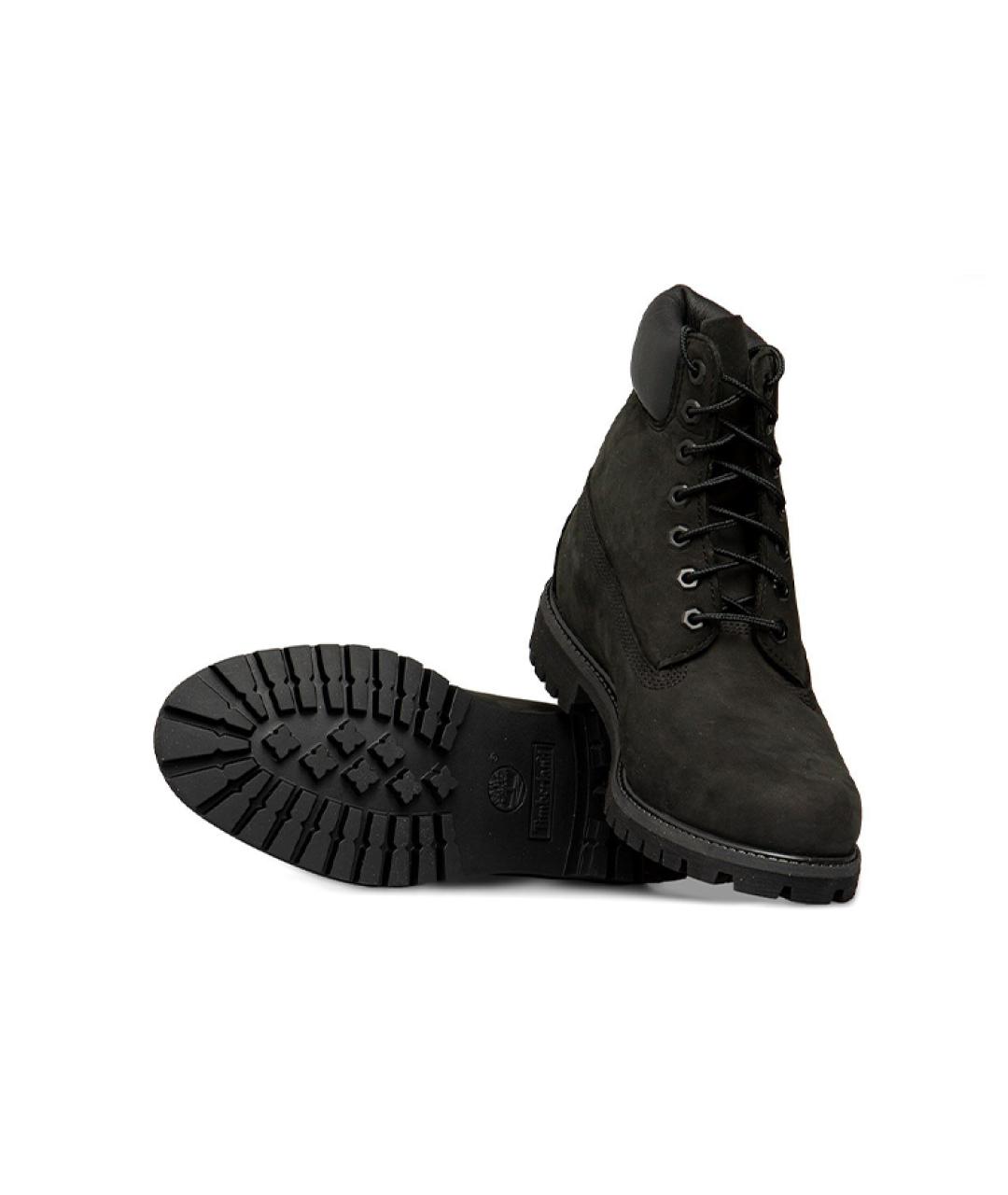 TIMBERLAND Черные нубуковые высокие ботинки, фото 5