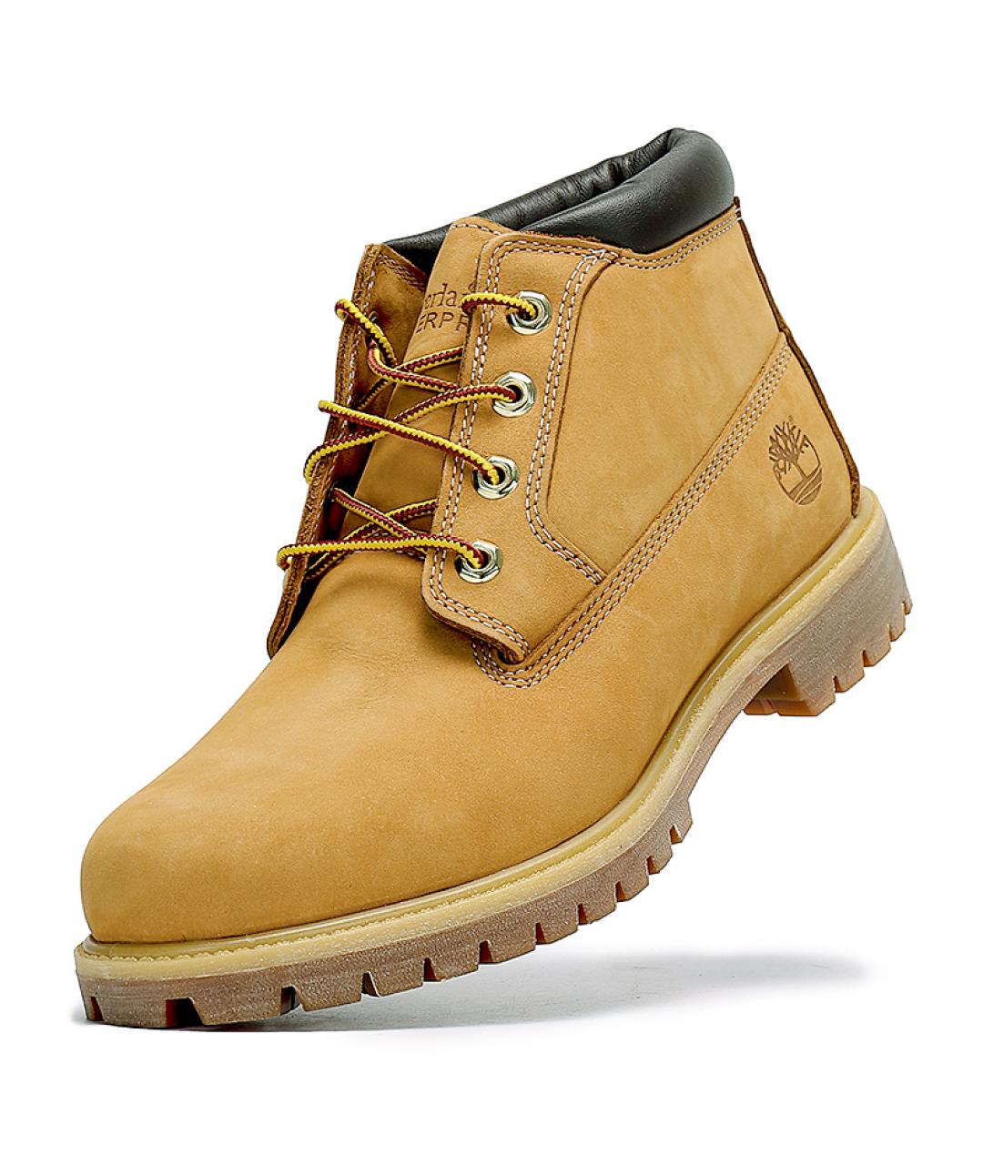 TIMBERLAND Желтые нубуковые низкие ботинки, фото 3