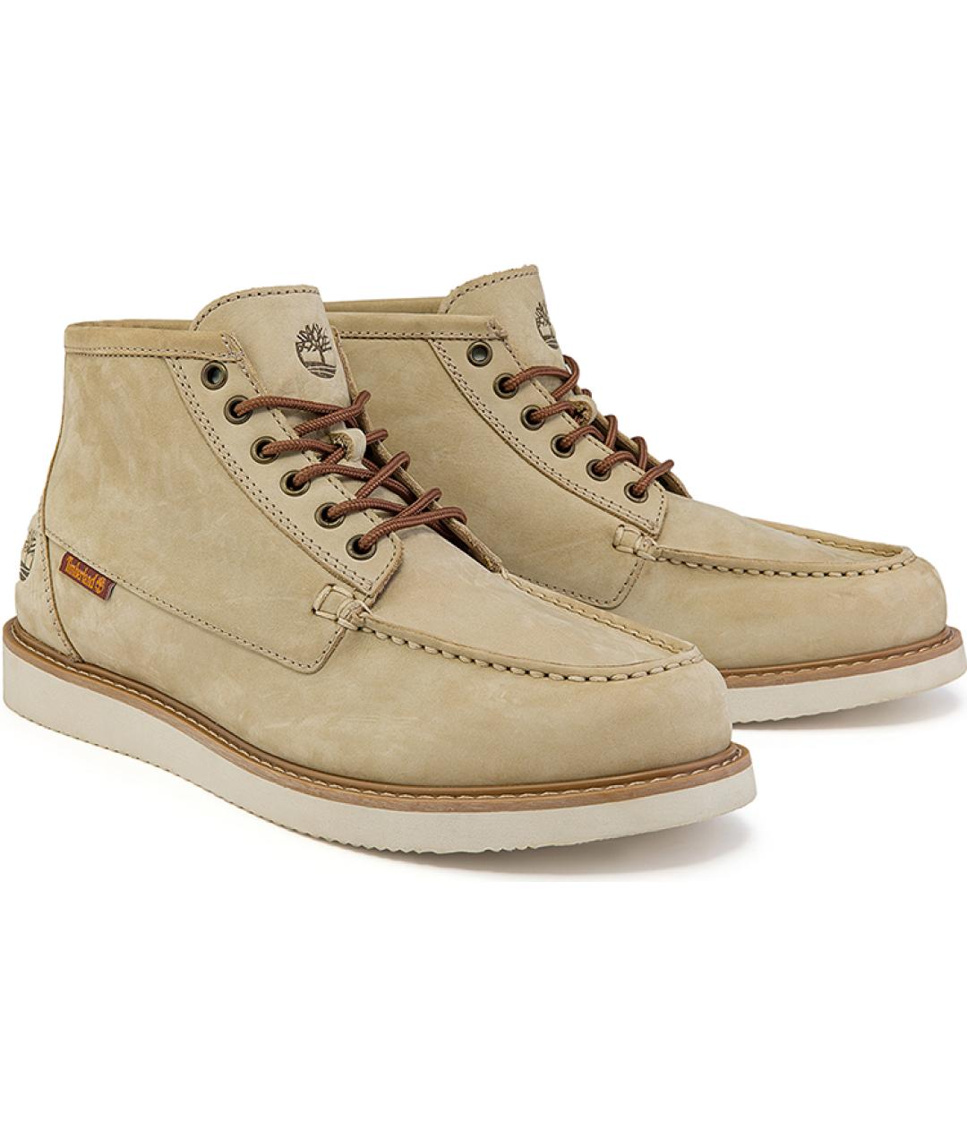 TIMBERLAND Бежевые кожаные высокие ботинки, фото 4
