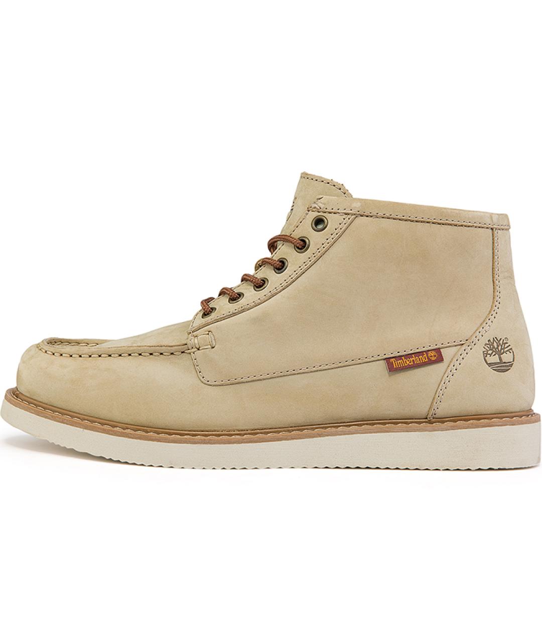 TIMBERLAND Бежевые кожаные высокие ботинки, фото 2