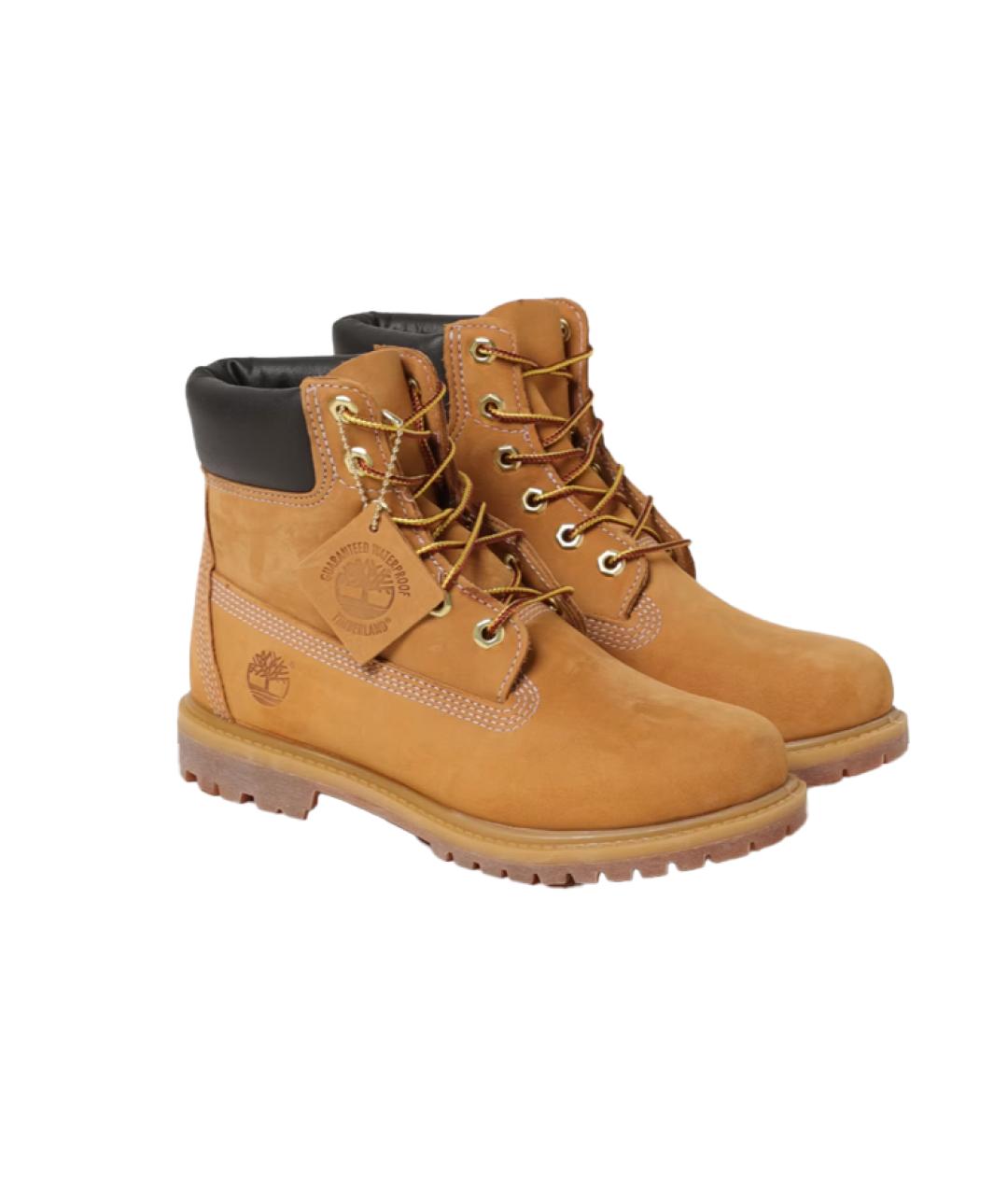 TIMBERLAND Коричневые нубуковые высокие ботинки, фото 3