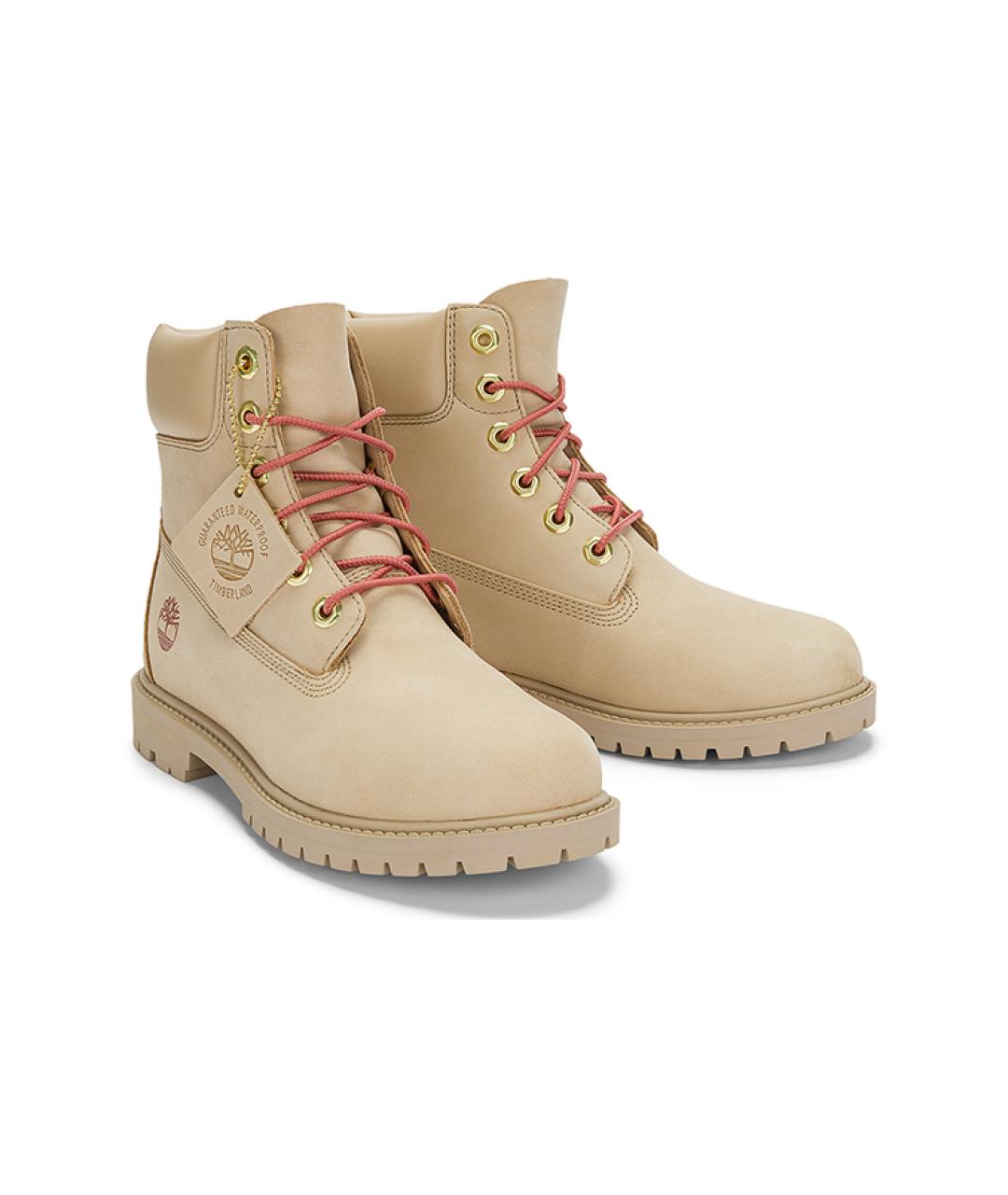 TIMBERLAND Бежевые нубуковые ботинки, фото 4