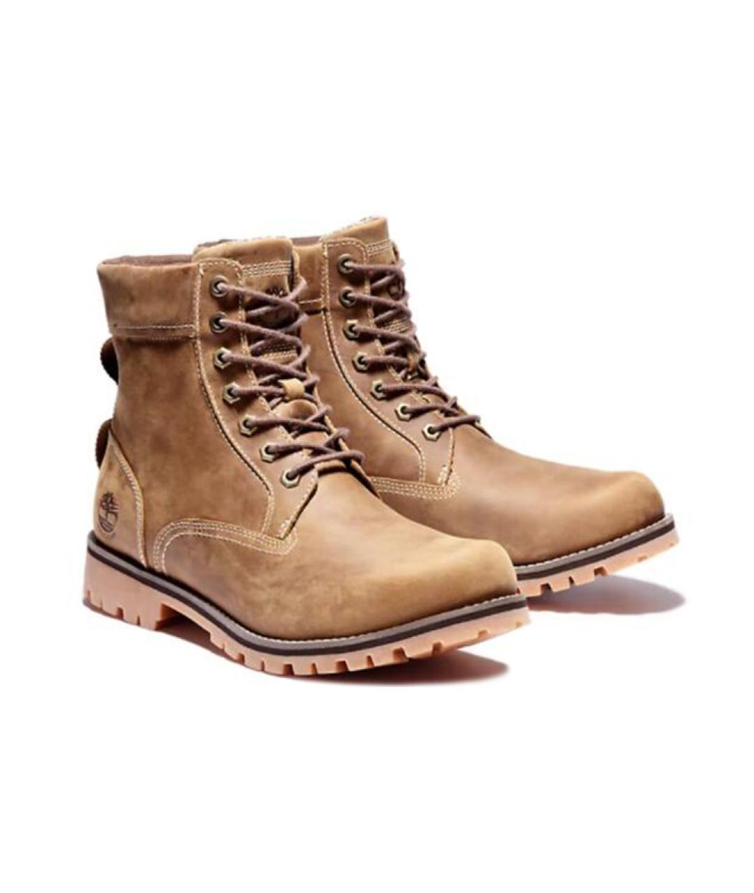 TIMBERLAND Коричневые кожаные высокие ботинки, фото 3