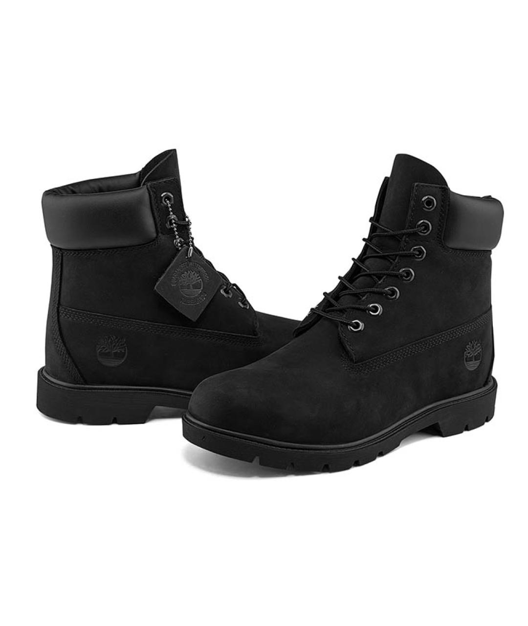 TIMBERLAND Черные нубуковые высокие ботинки, фото 4