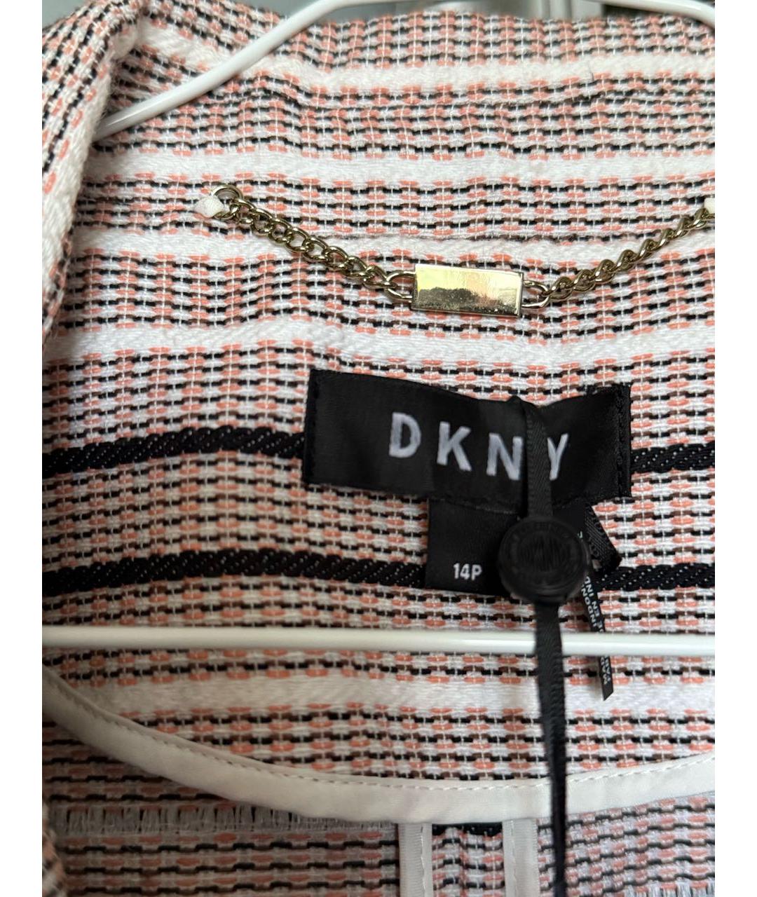 DKNY Коричневый хлопковый жакет/пиджак, фото 4