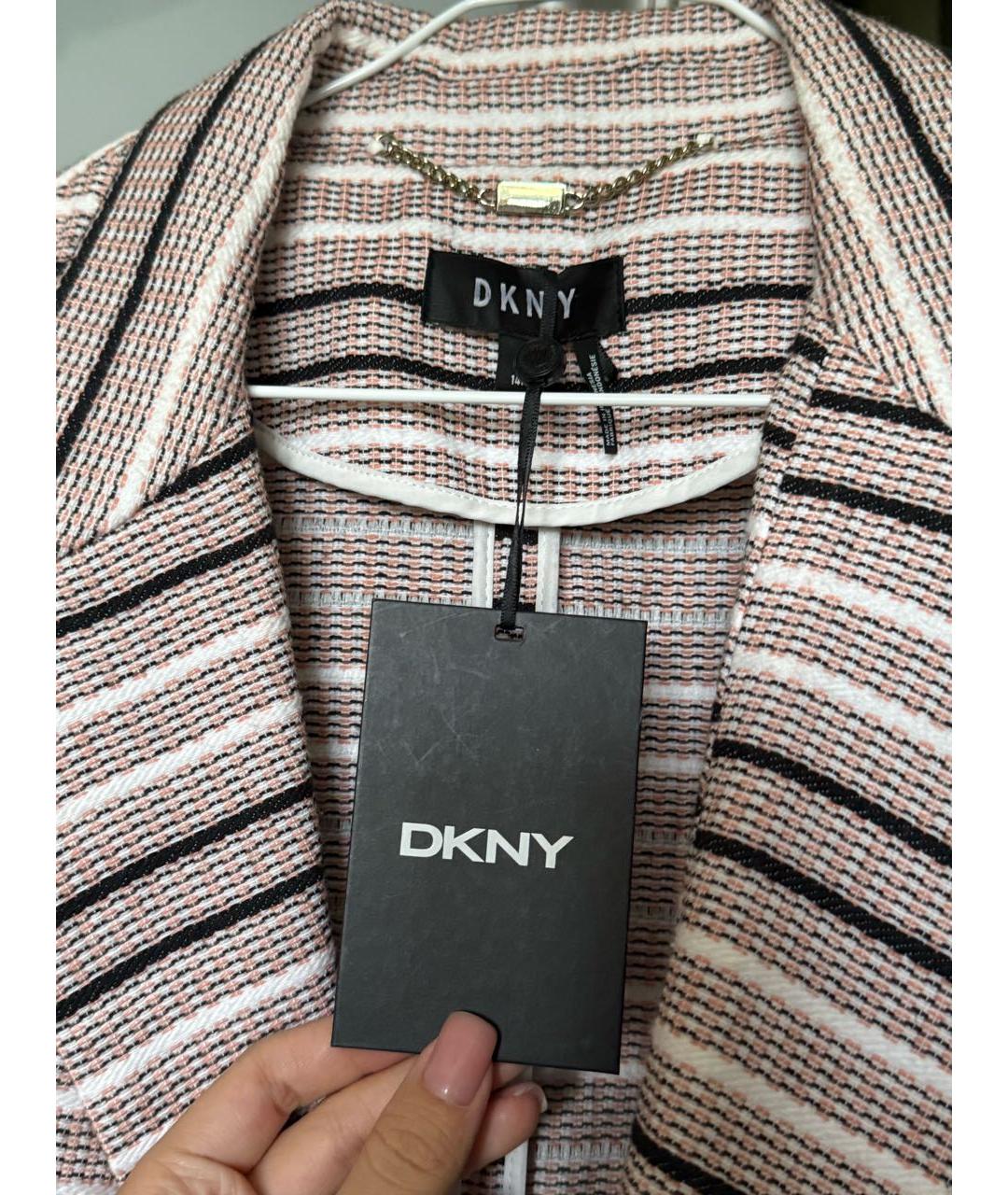 DKNY Коричневый хлопковый жакет/пиджак, фото 3