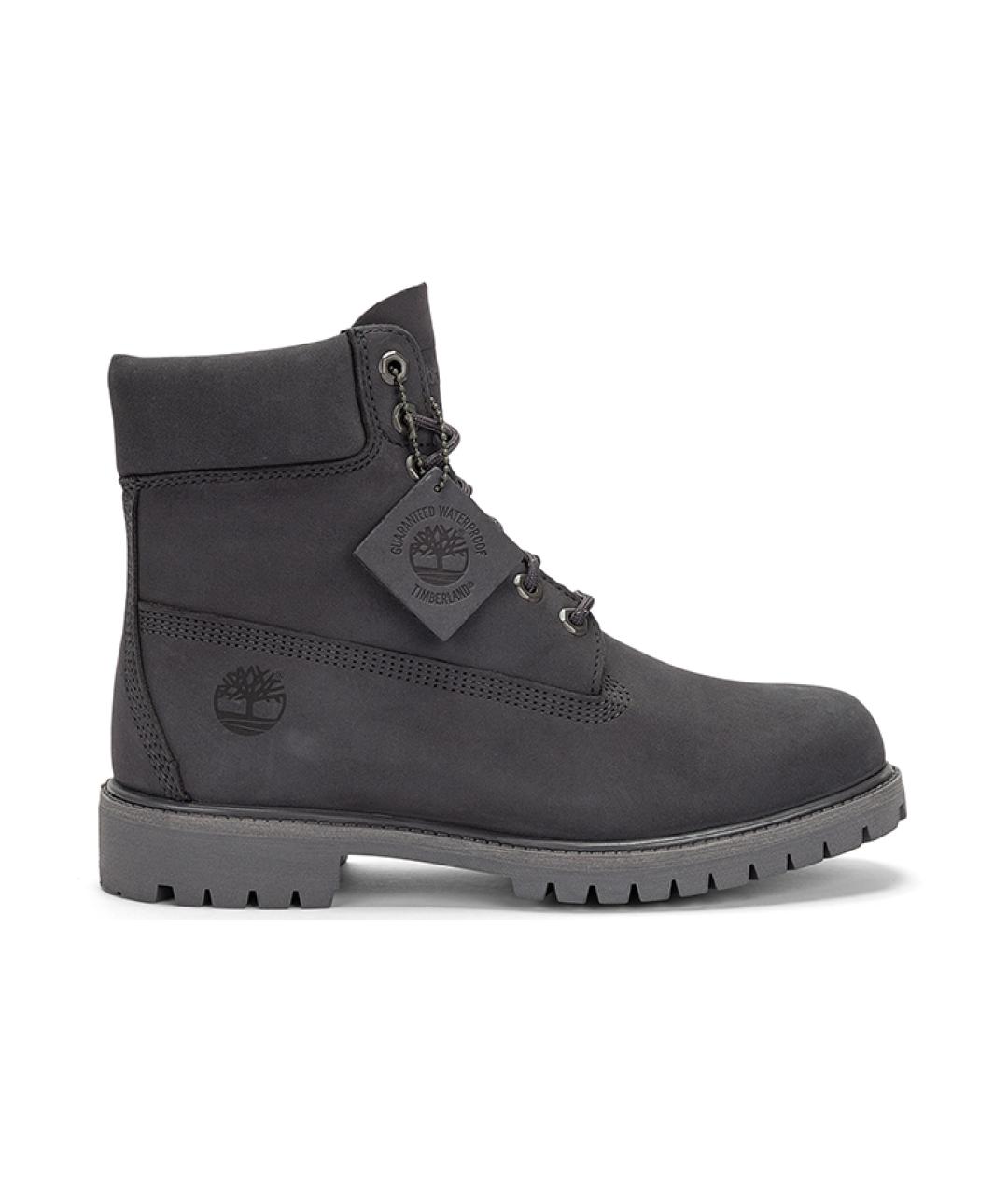 TIMBERLAND Серые нубуковые высокие ботинки, фото 1