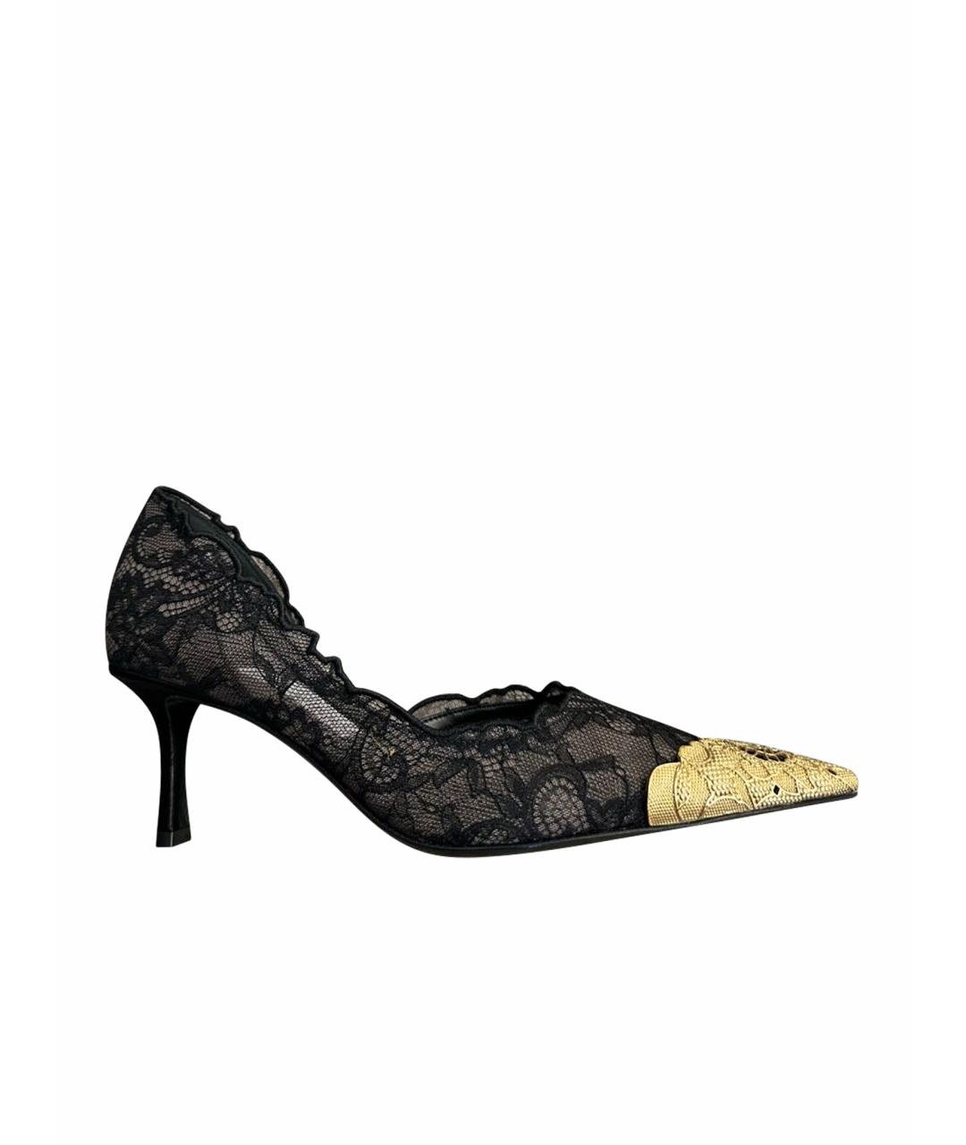 JIMMY CHOO Черные текстильные туфли, фото 6