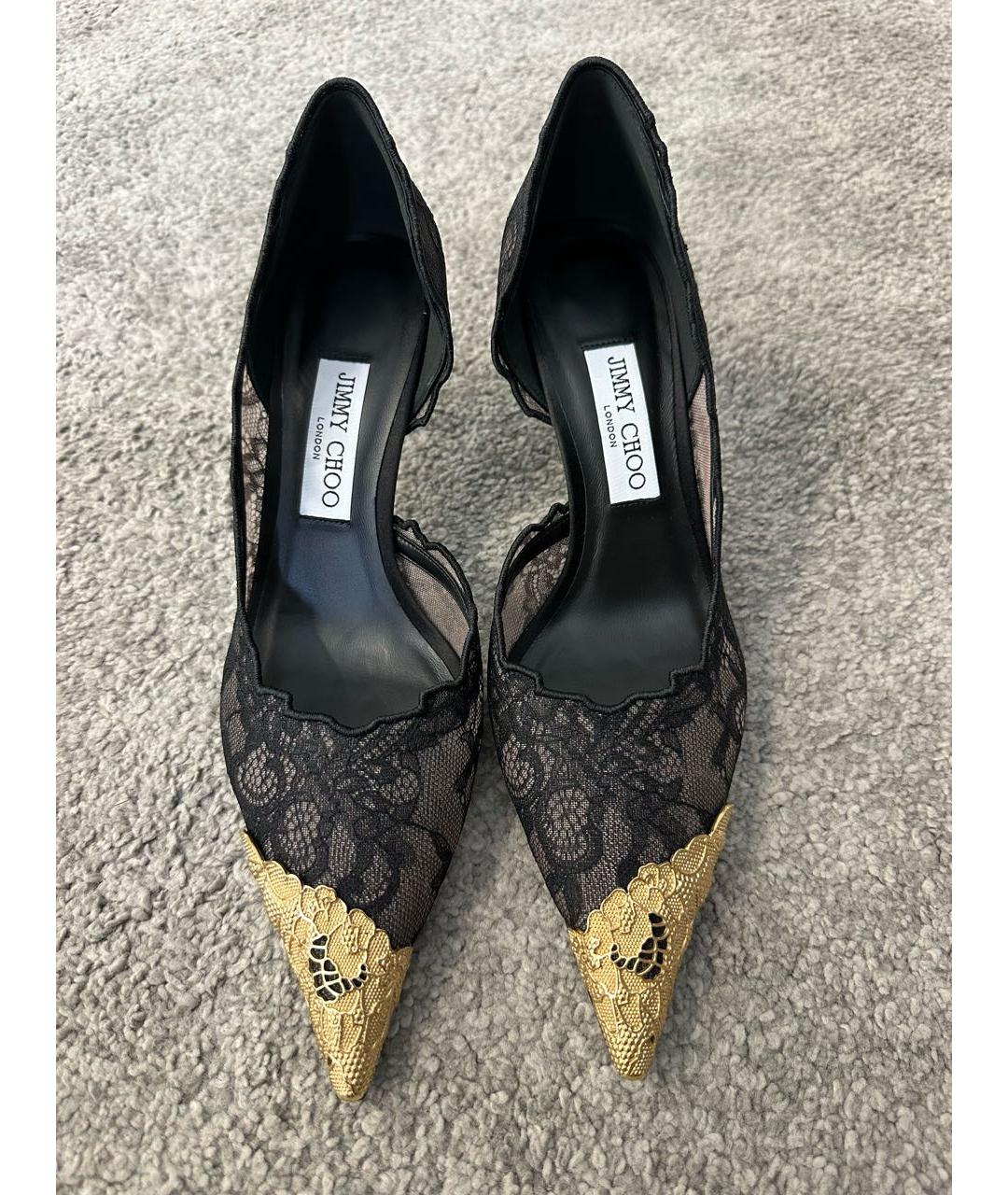 JIMMY CHOO Черные текстильные туфли, фото 2