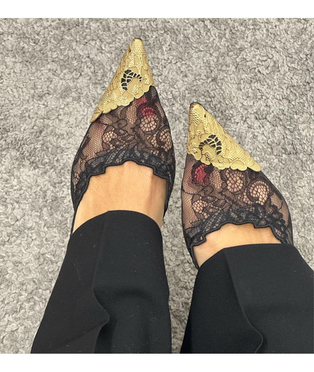 JIMMY CHOO Черные текстильные туфли, фото 3