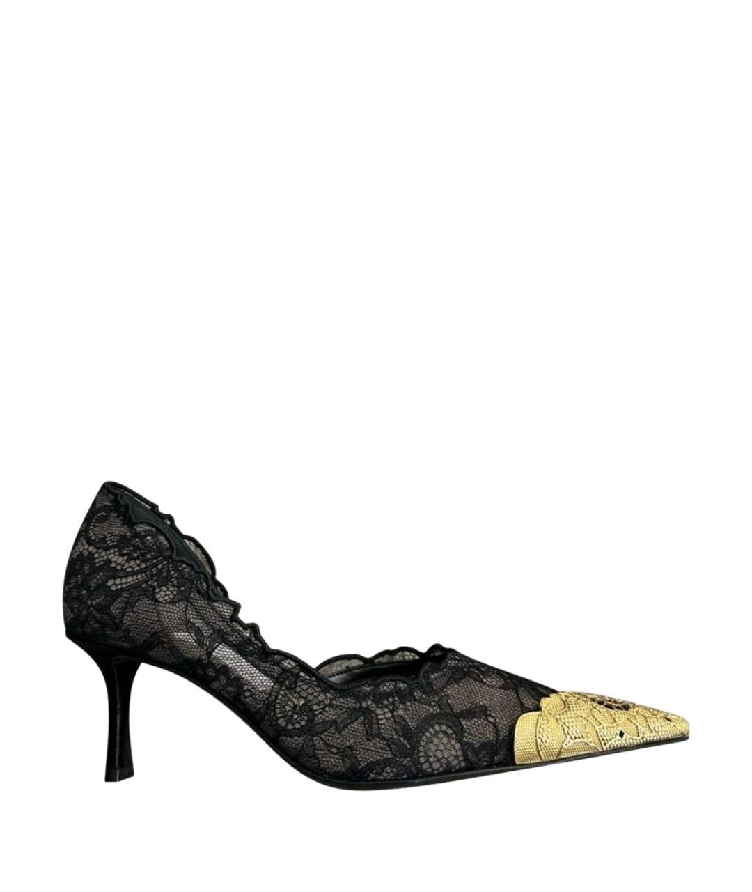 JIMMY CHOO Черные текстильные туфли, фото 1