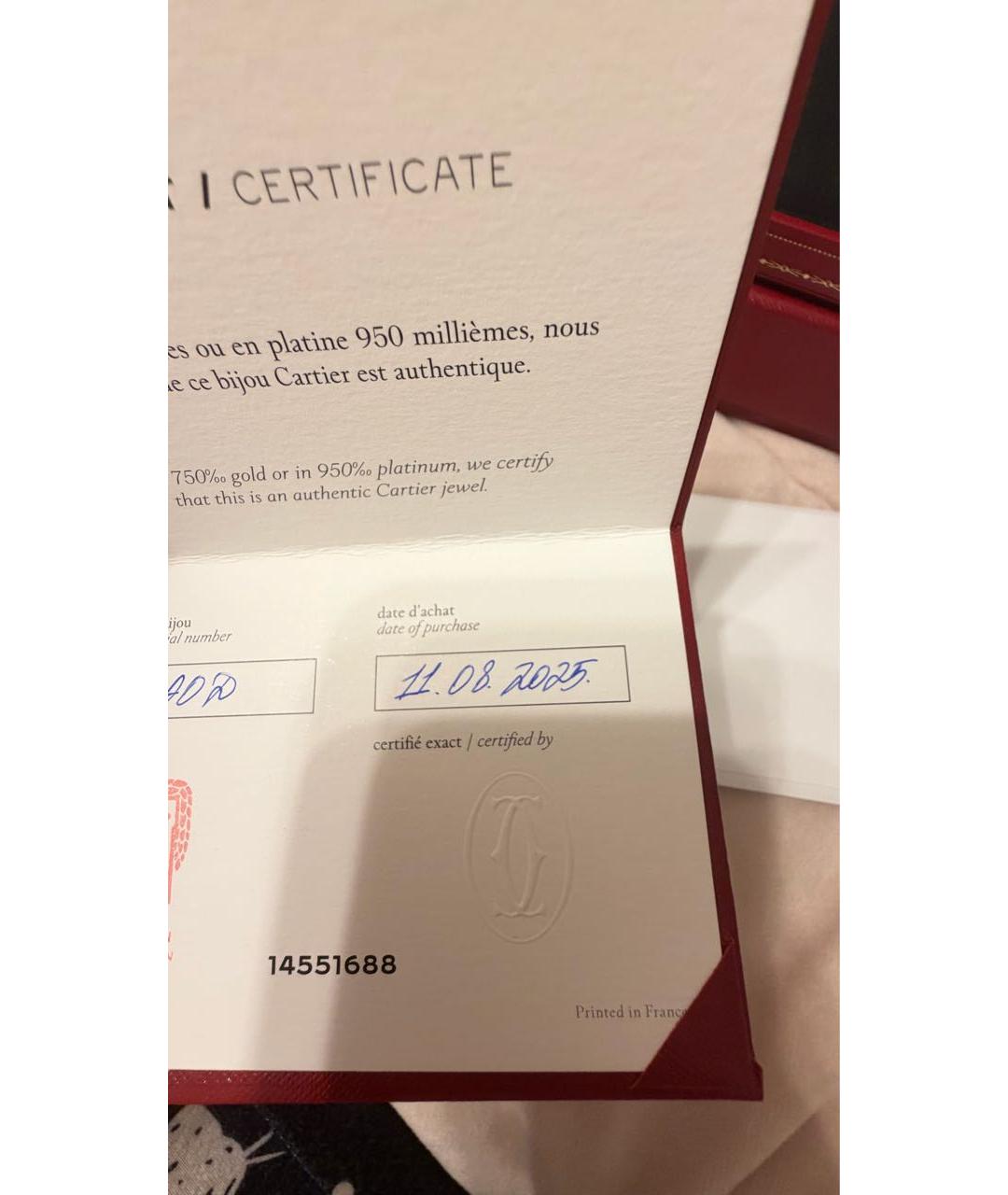 CARTIER Желтое колье из желтого золота, фото 5
