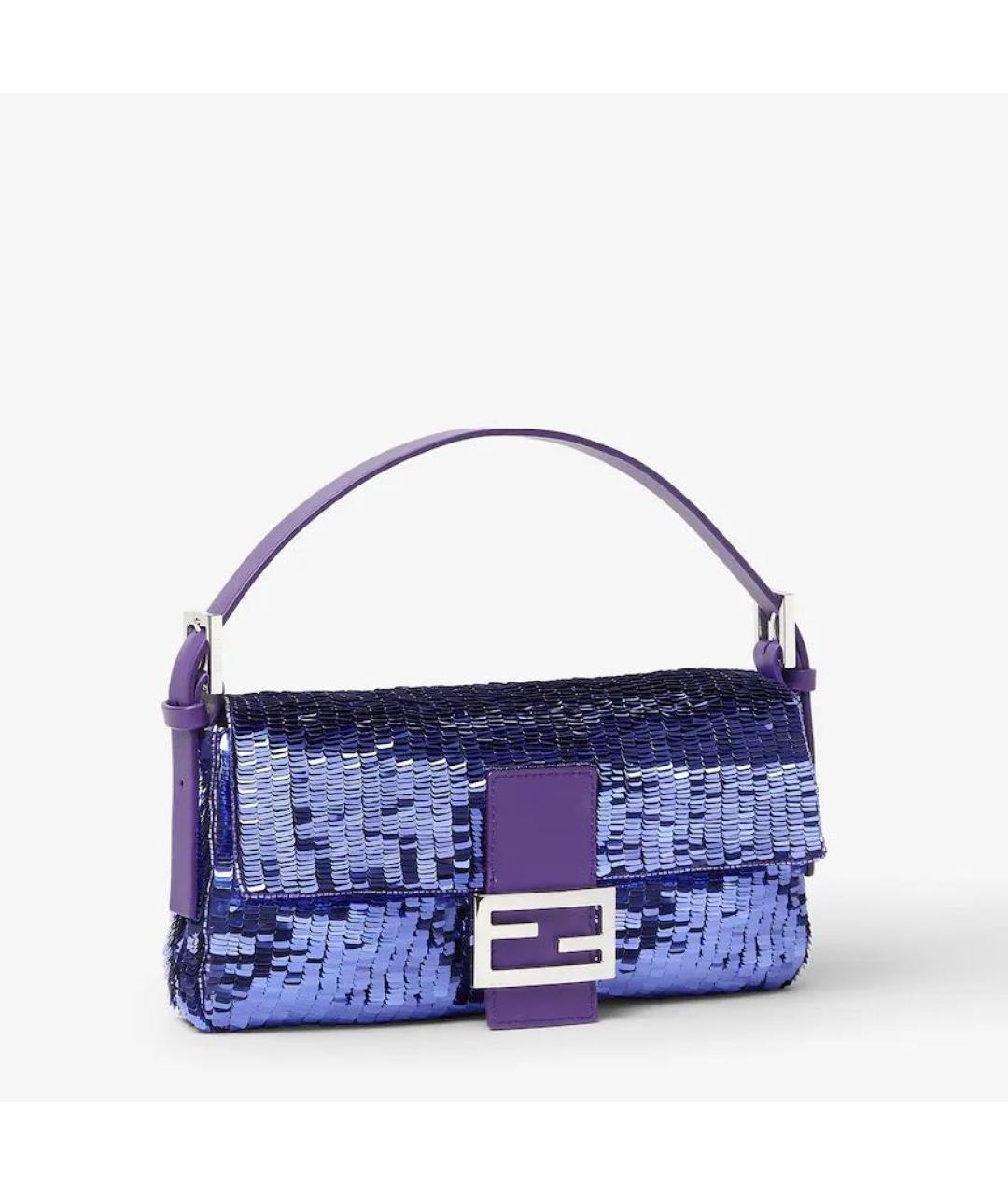 FENDI Фиолетовая сумка через плечо, фото 4