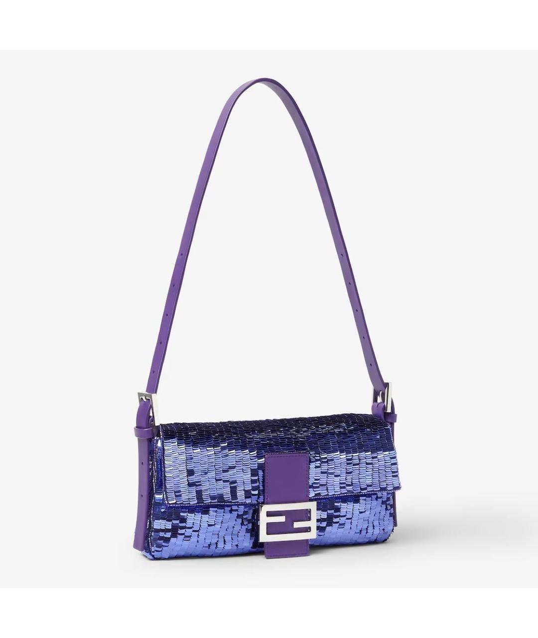FENDI Фиолетовая сумка через плечо, фото 5