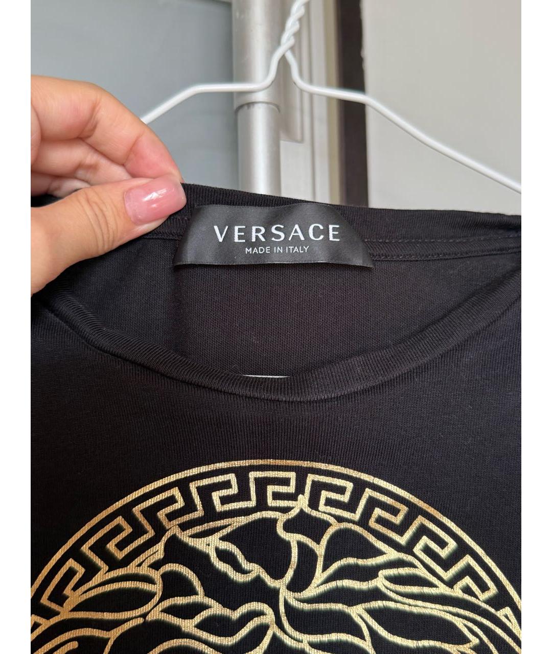 VERSACE Черная футболка, фото 3