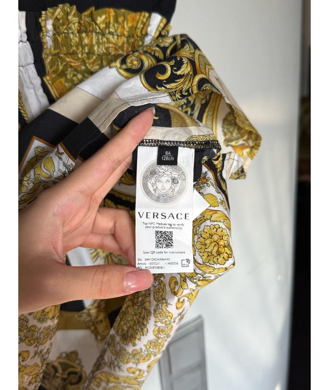 VERSACE Черная футболка, фото 4