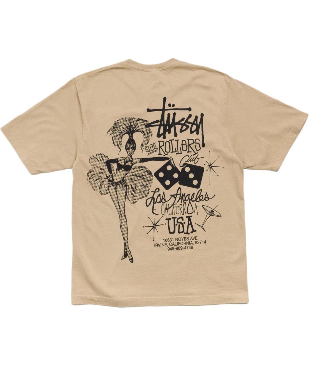 STUSSY Бежевая футболка, фото 2