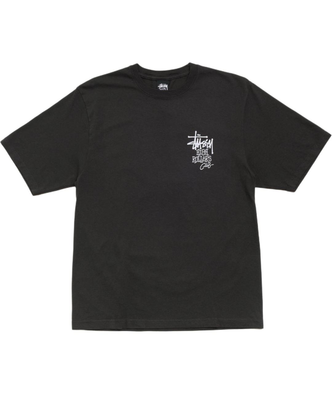 STUSSY Черная футболка, фото 1