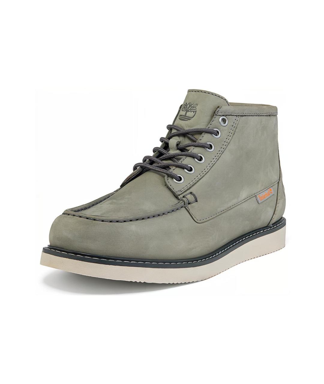 TIMBERLAND Серые кожаные низкие ботинки, фото 3