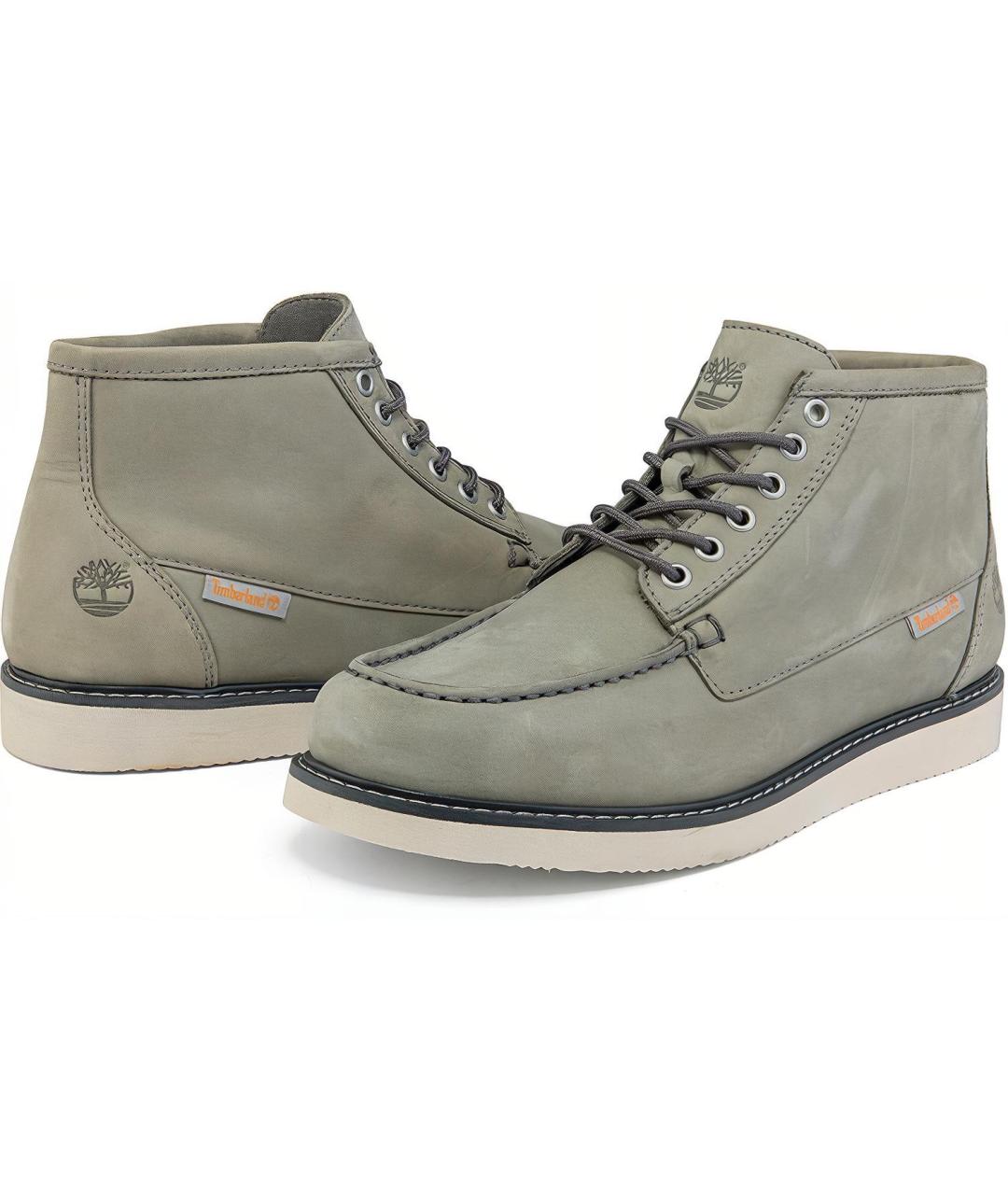 TIMBERLAND Серые кожаные низкие ботинки, фото 5