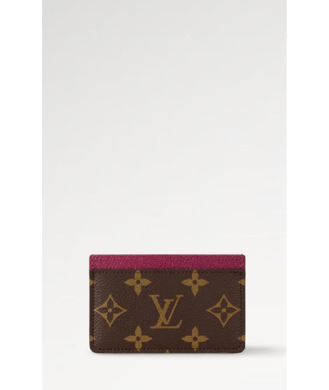 LOUIS VUITTON Коричневый кардхолдер, фото 6
