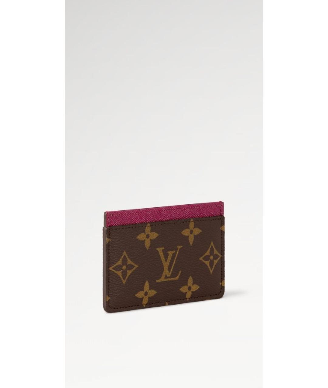 LOUIS VUITTON Коричневый кардхолдер, фото 2