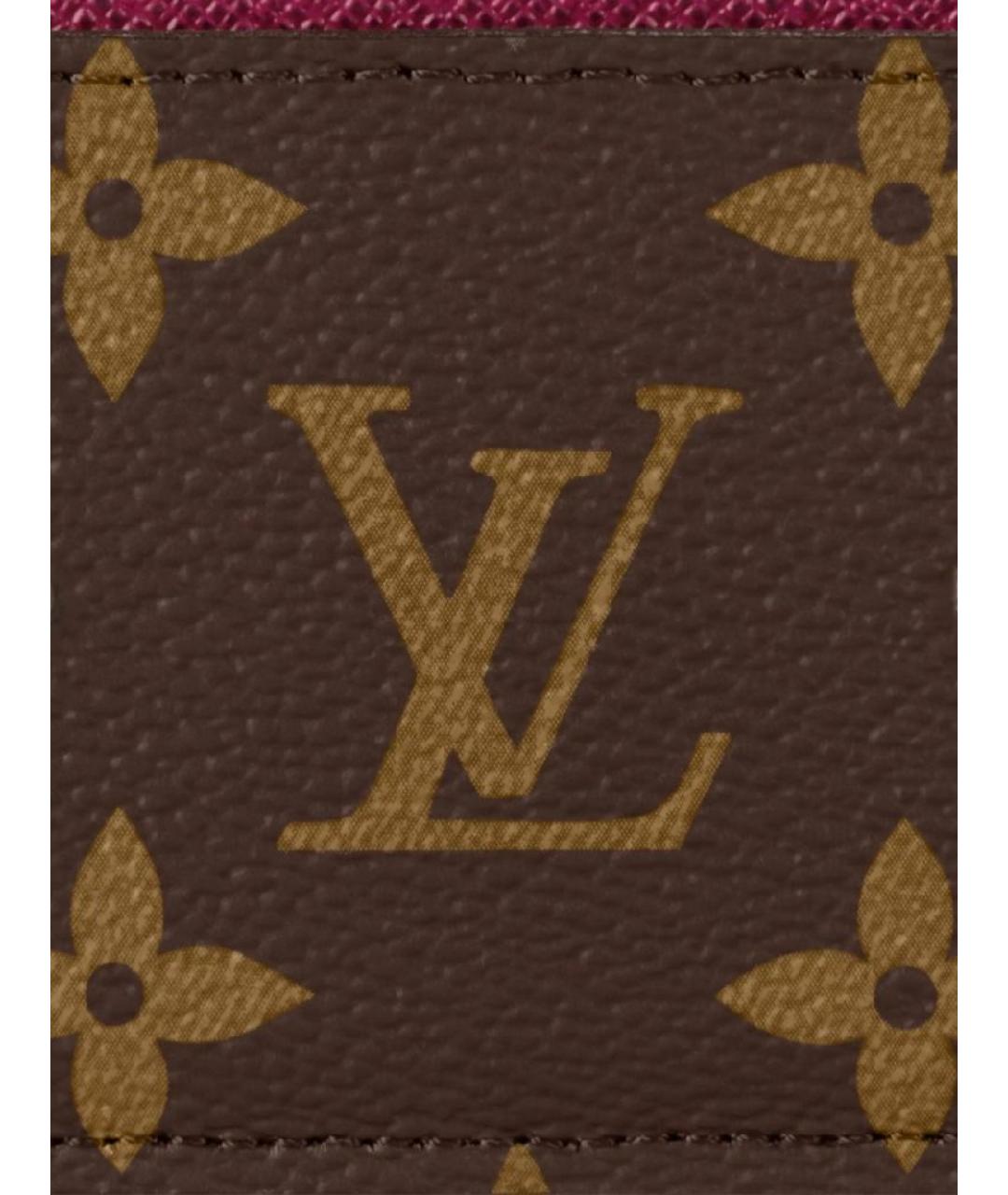 LOUIS VUITTON Коричневый кардхолдер, фото 4