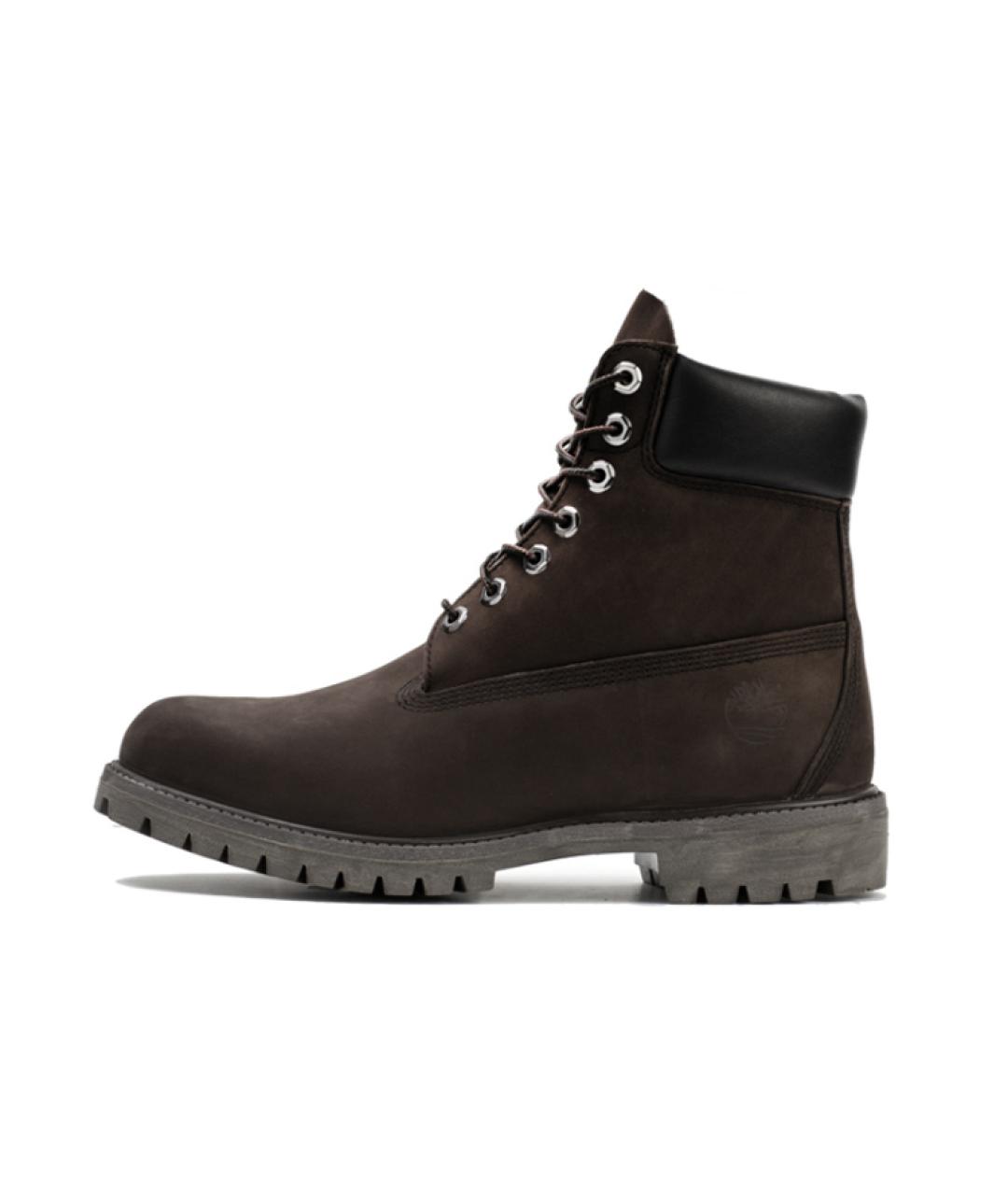 TIMBERLAND Коричневые нубуковые высокие ботинки, фото 6