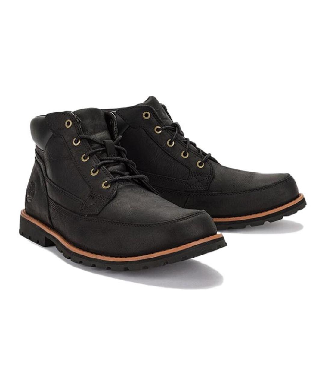 TIMBERLAND Черные кожаные низкие ботинки, фото 4