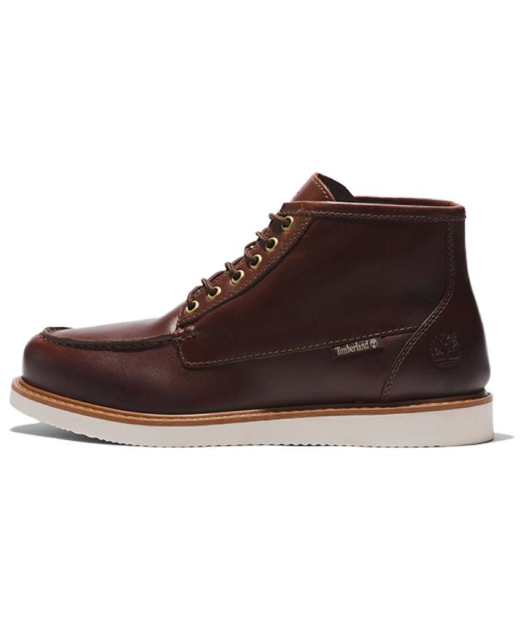 TIMBERLAND Коричневые кожаные высокие ботинки, фото 2
