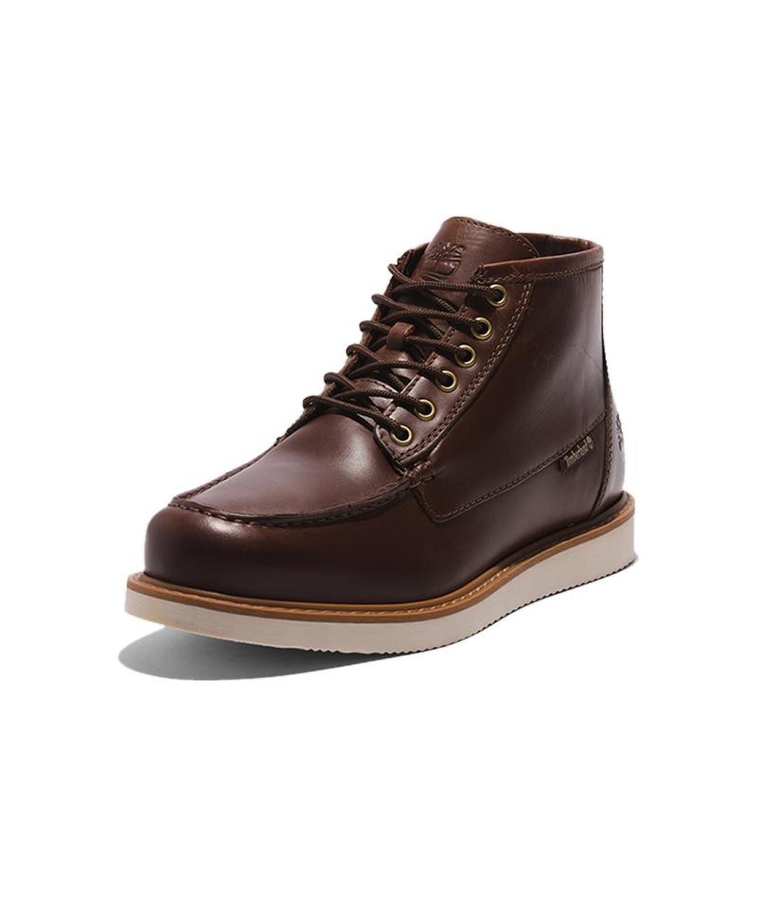 TIMBERLAND Коричневые кожаные высокие ботинки, фото 3