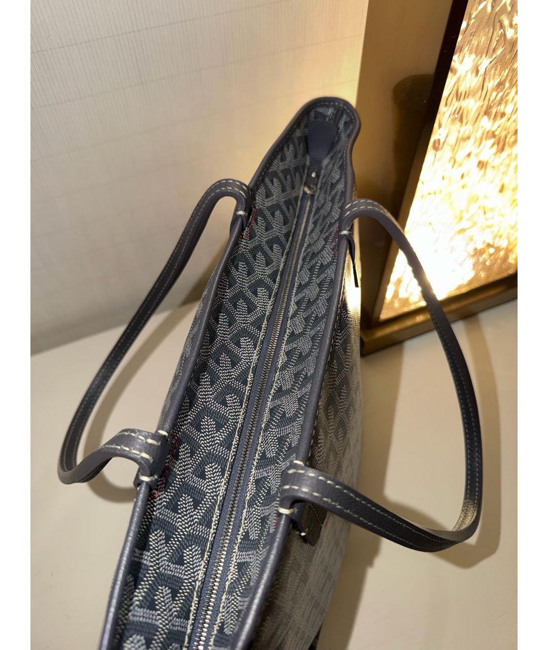 GOYARD Серая сумка тоут из канвы, фото 5