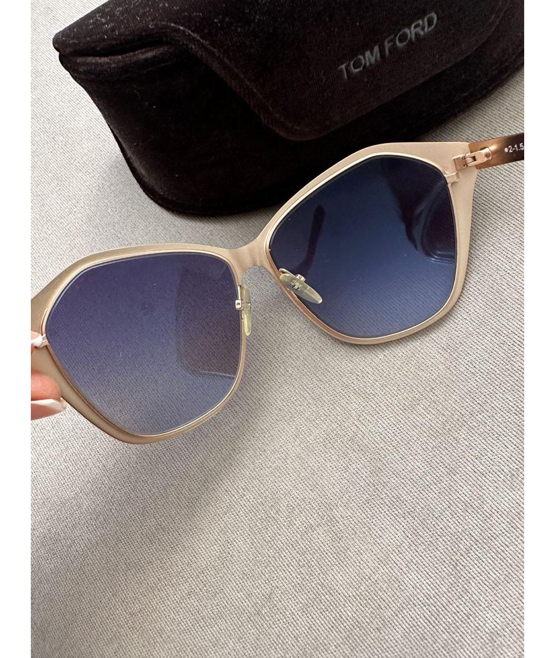 TOM FORD Черные пластиковые солнцезащитные очки, фото 8