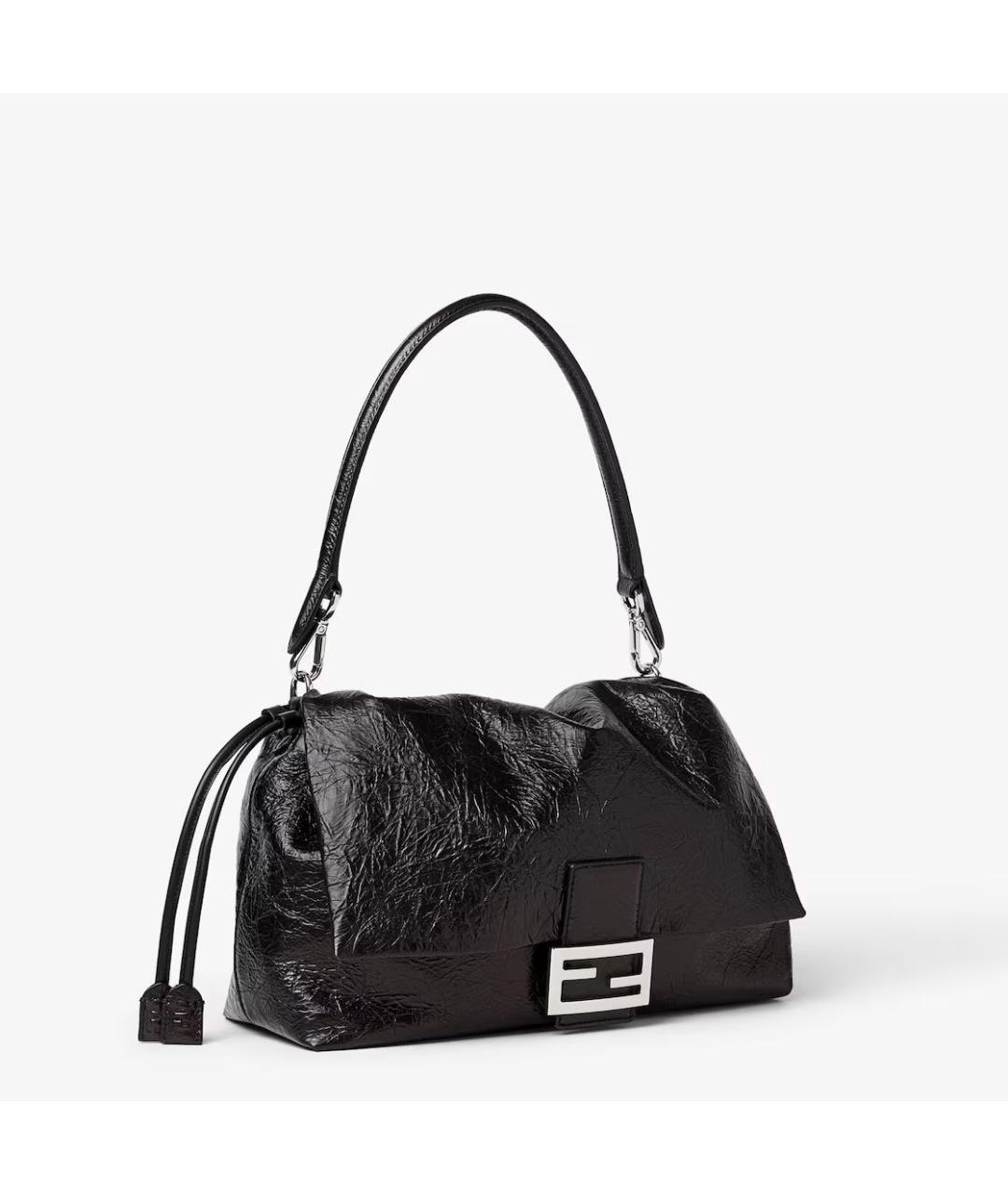 FENDI Черная кожаная сумка через плечо, фото 2
