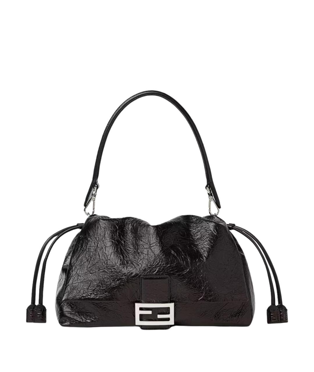 FENDI Черная кожаная сумка через плечо, фото 1