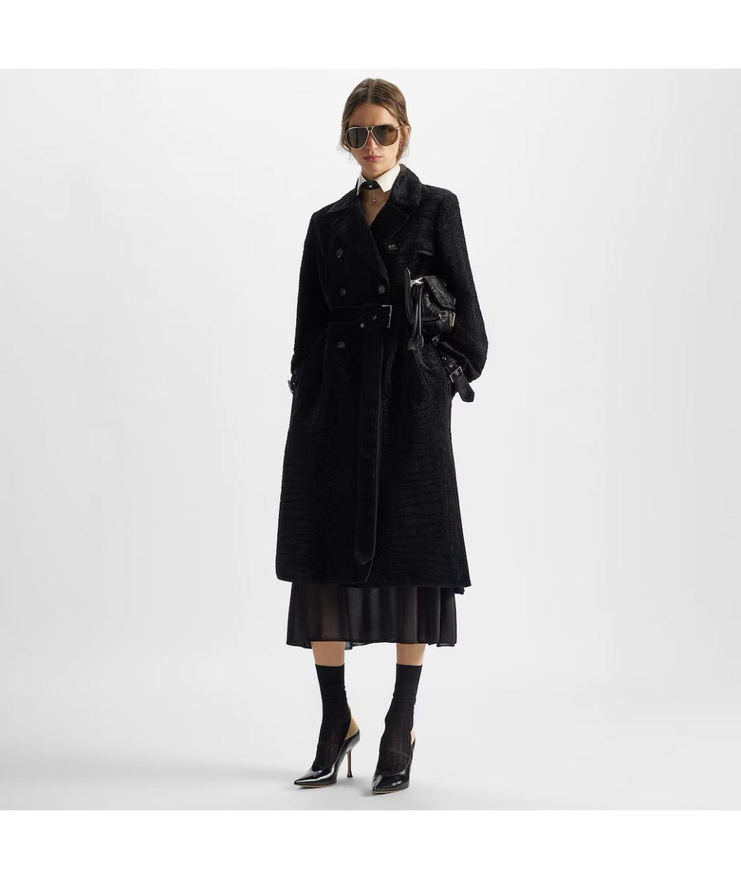 FENDI Черная кожаная сумка через плечо, фото 2