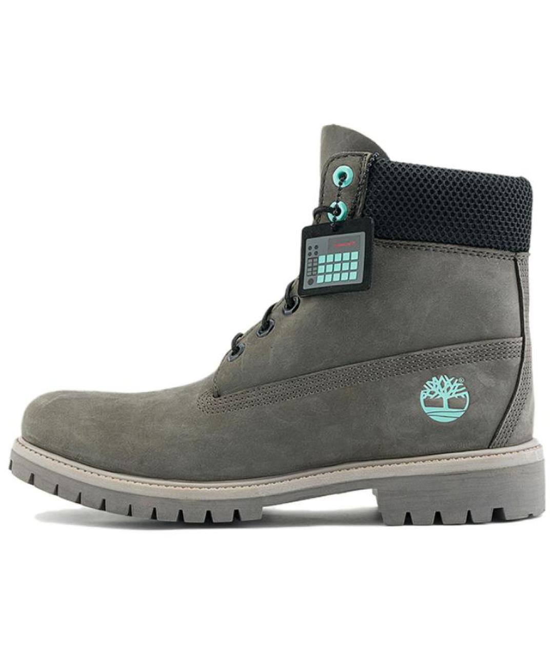 TIMBERLAND Серые нубуковые высокие ботинки, фото 5