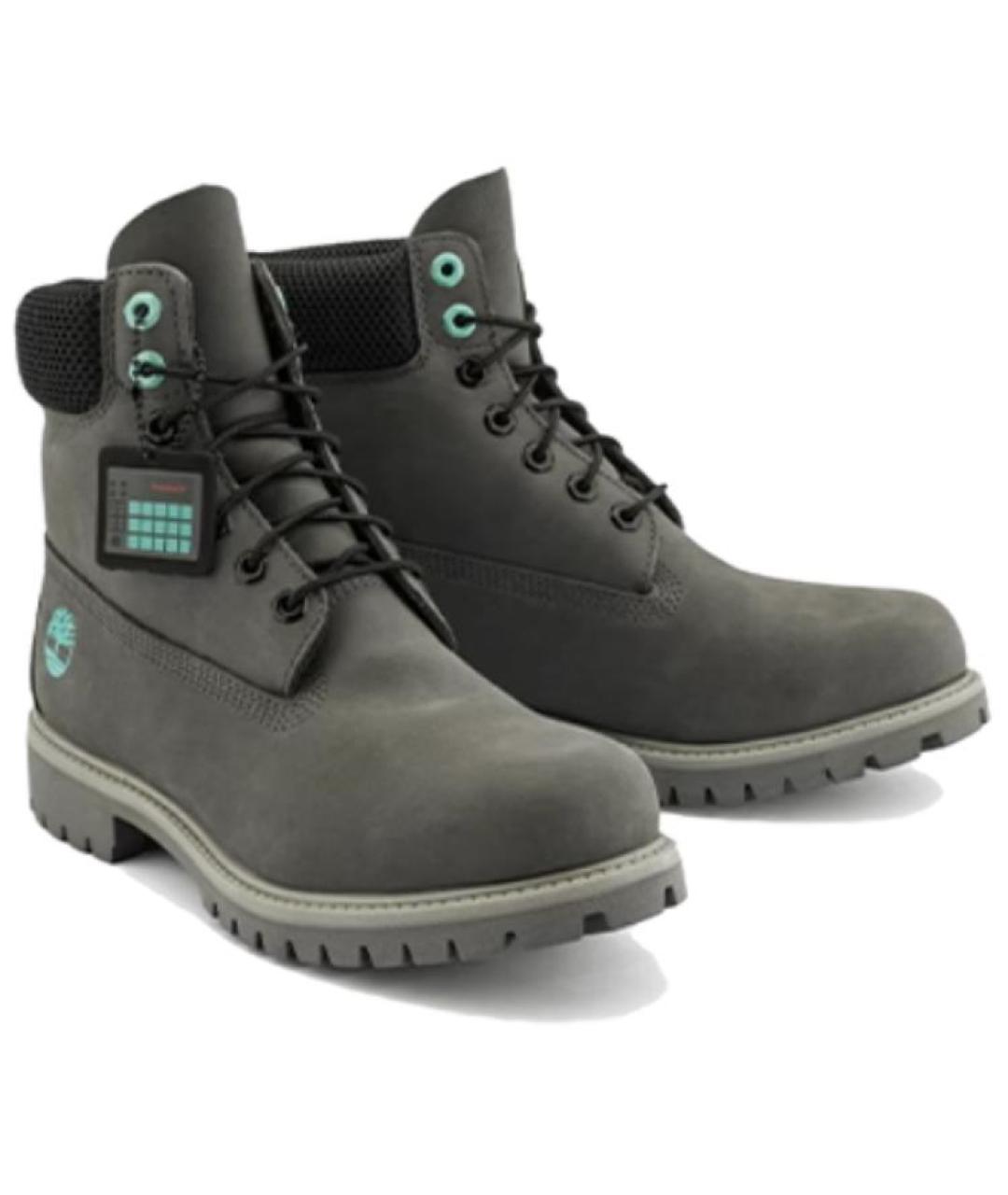 TIMBERLAND Серые нубуковые высокие ботинки, фото 2