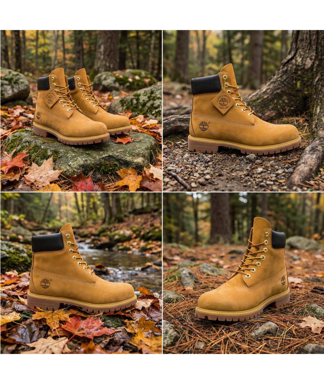 TIMBERLAND Бежевые нубуковые высокие ботинки, фото 3