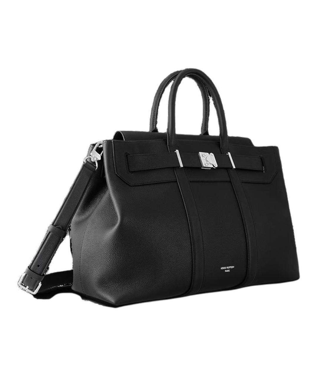LOUIS VUITTON Черная кожаная сумка на плечо, фото 2