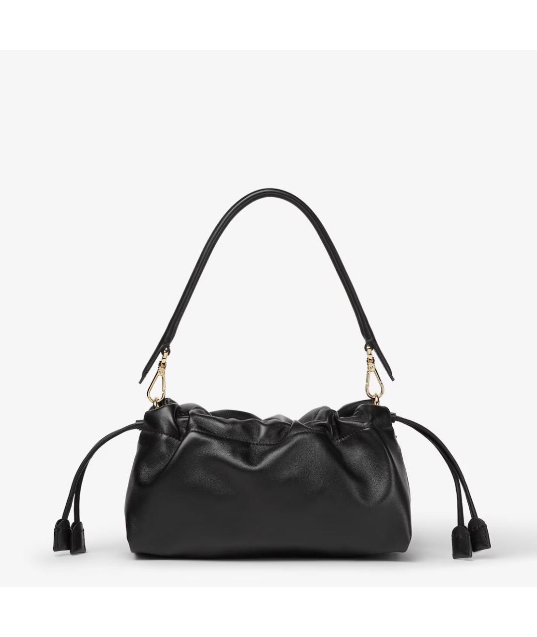 FENDI Черная кожаная сумка через плечо, фото 4