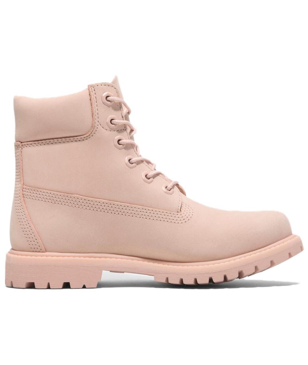 TIMBERLAND Розовые нубуковые ботинки, фото 2