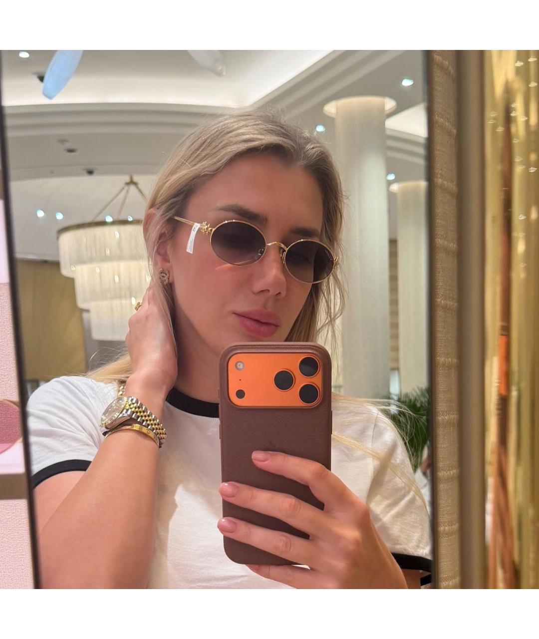 CARTIER Серые металлические солнцезащитные очки, фото 3