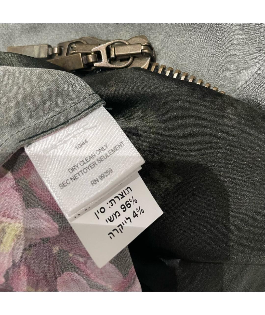 VERA WANG Черное шелковое вечернее платье, фото 4