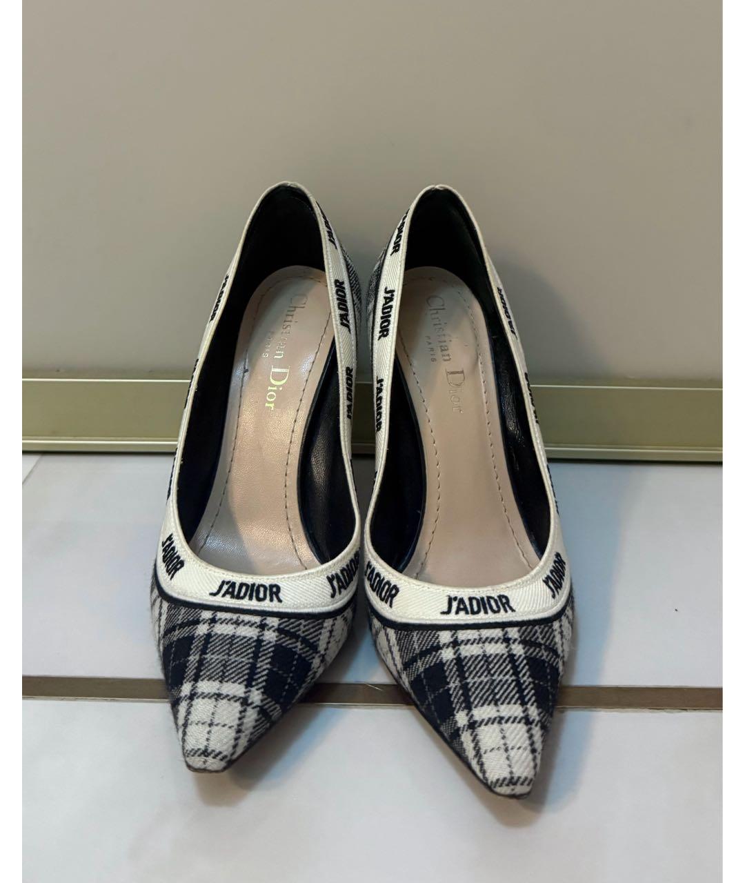 CHRISTIAN DIOR Черные текстильные туфли, фото 2